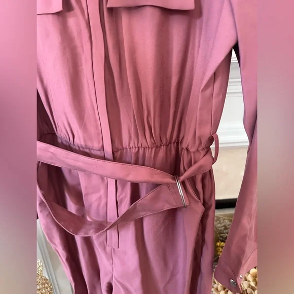 Mango Dusty Rose Zip-Up jumpsuit🩷 - Picture 8 of 10